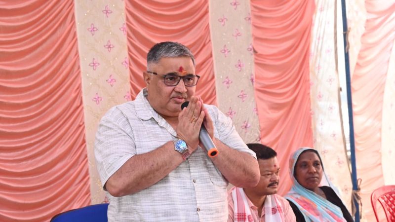 पर्यटन एवं संस्कृति मंत्री राजेश अग्रवाल ने मैनपाट के मतरिंगा में शेड निर्माण का किया भूमिपूजन