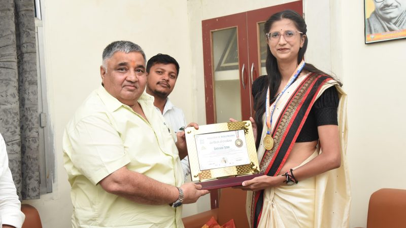 छत्तीसगढ़ की बेटी शिवानी सोनी ने रचा इतिहास, अंतर्राष्ट्रीय गोल्फ खिलाड़ी ‘इंटरनेशनल बुक ऑफ रिकॉर्ड्स’ से सम्मानित