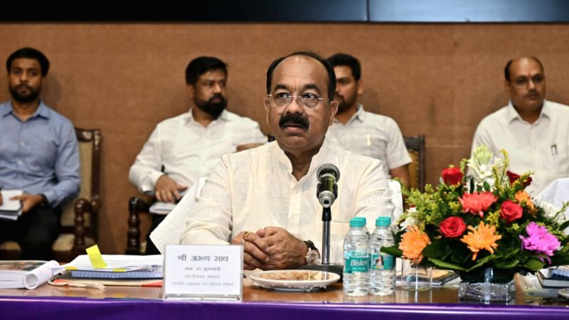 शहरों में पेयजल आपूर्ति, अवैध प्लॉटिंग और अवैध निर्माण पर उप मुख्यमंत्री अरुण साव सख्त
