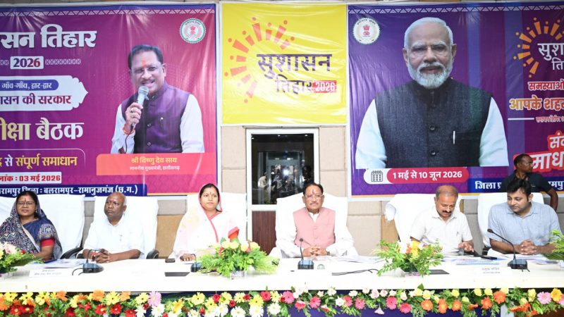 मुख्यमंत्री के निर्देश के बाद पत्थलगांव – कुनकुरी सड़क मरम्मत में आई तेजी