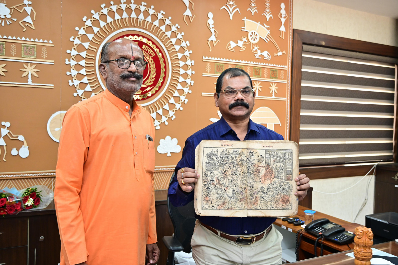 ज्ञानभारतम अभियान : जीपीएम जिले में मिली रामचरितमानस की दुर्लभ पांडुलिपि
