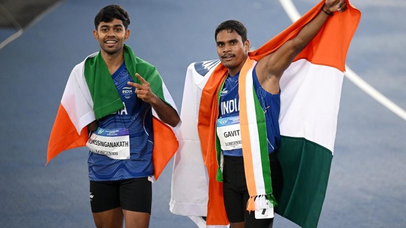 वित्त मंत्री ओपी चौधरी ने राष्ट्रमंडल खेल 2026 में पदक विजेता दिलीप महादु गावित एवं मोहम्मद बासिल को दी बधाई